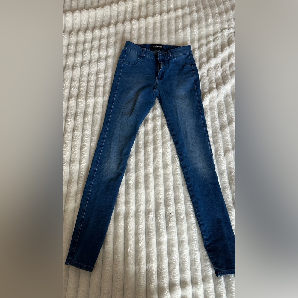 Dark blue FitJeans Skinny Jeans